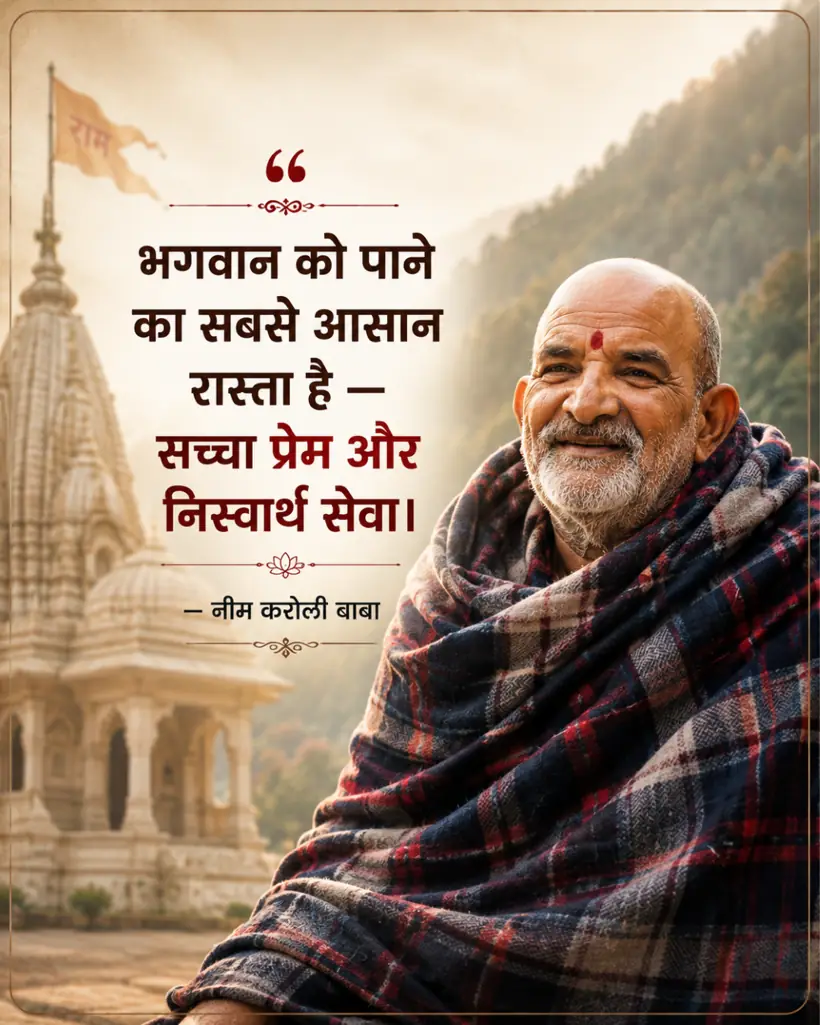 Neem Karoli Baba teaching on love and service