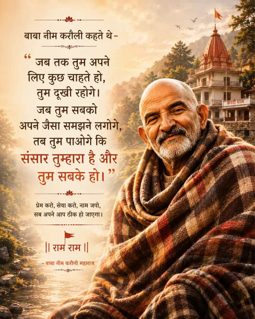 Neem Karoli Baba blessing