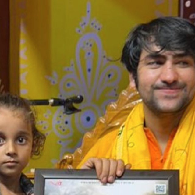 Anupriya Nagar with Dhirendra Krishna Shastri
