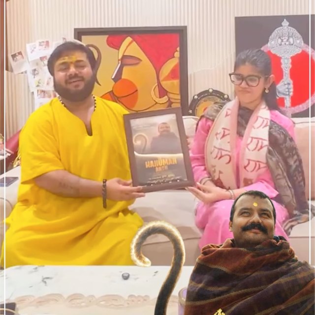 Anupriya Nagar with Rasraj Ji Maharaj