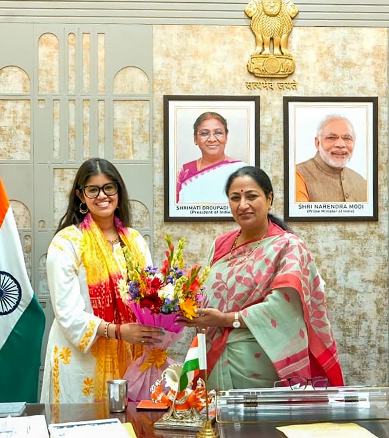 Anupriya Nagar with Rekha Gupta